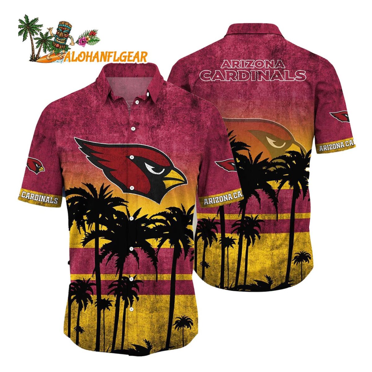 Arizona Cardinals Palm Tree Summer New Hawaiian Shirt 1