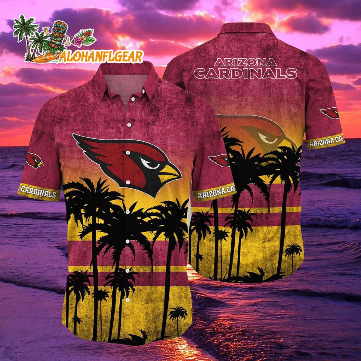 Arizona Cardinals Palm Tree Summer New Hawaiian Shirt 2