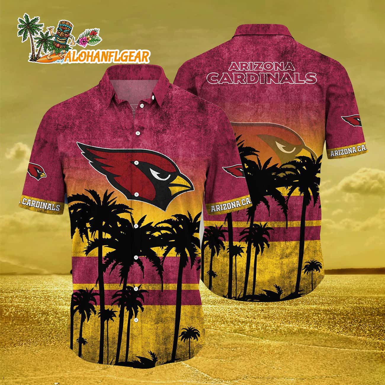 Arizona Cardinals Palm Tree Summer New Hawaiian Shirt Arizona Cardinals Palm Tree Summer New Hawaiian Shirt