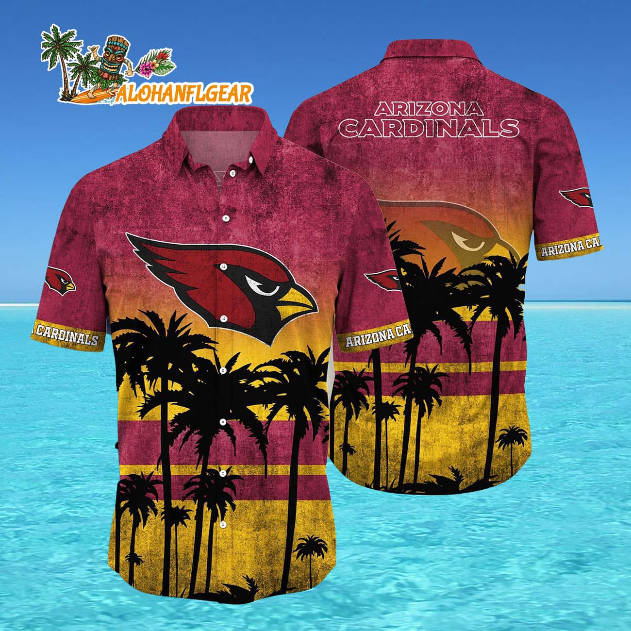 Arizona Cardinals Palm Tree Summer New Hawaiian Shirt Arizona Cardinals Palm Tree Summer New Hawaiian Shirt