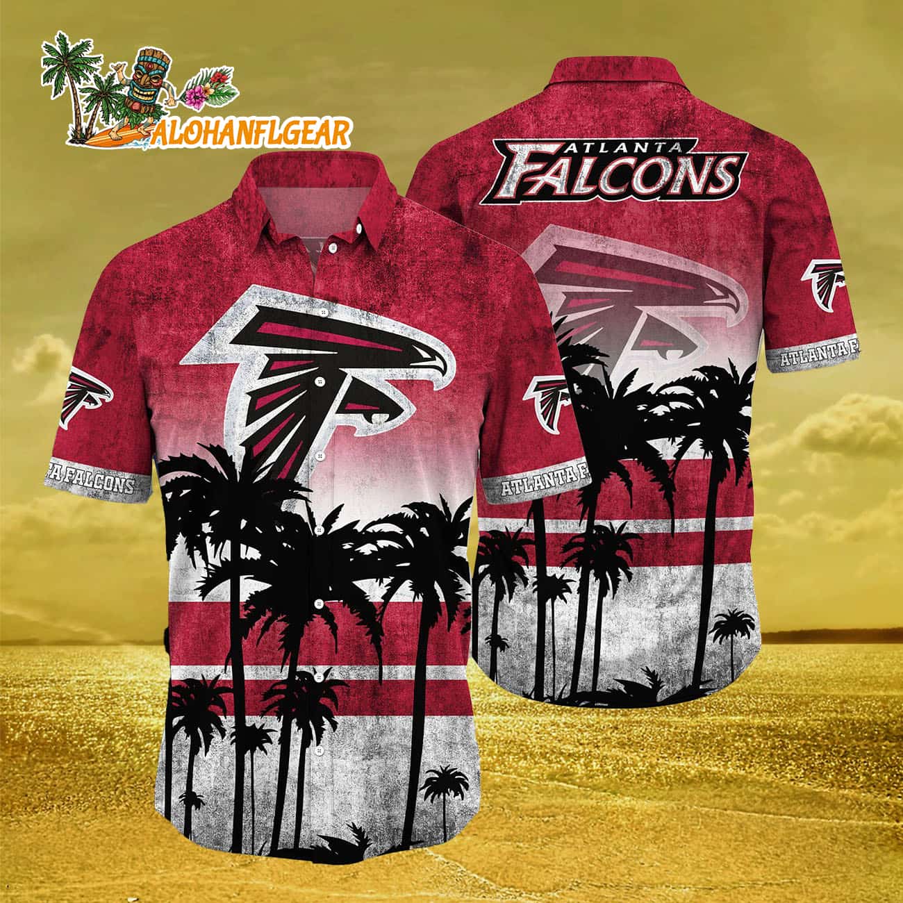 Atlanta Falcons Palm Tree Summer New Hawaiian Shirt Atlanta Falcons Palm Tree Summer New Hawaiian Shirt