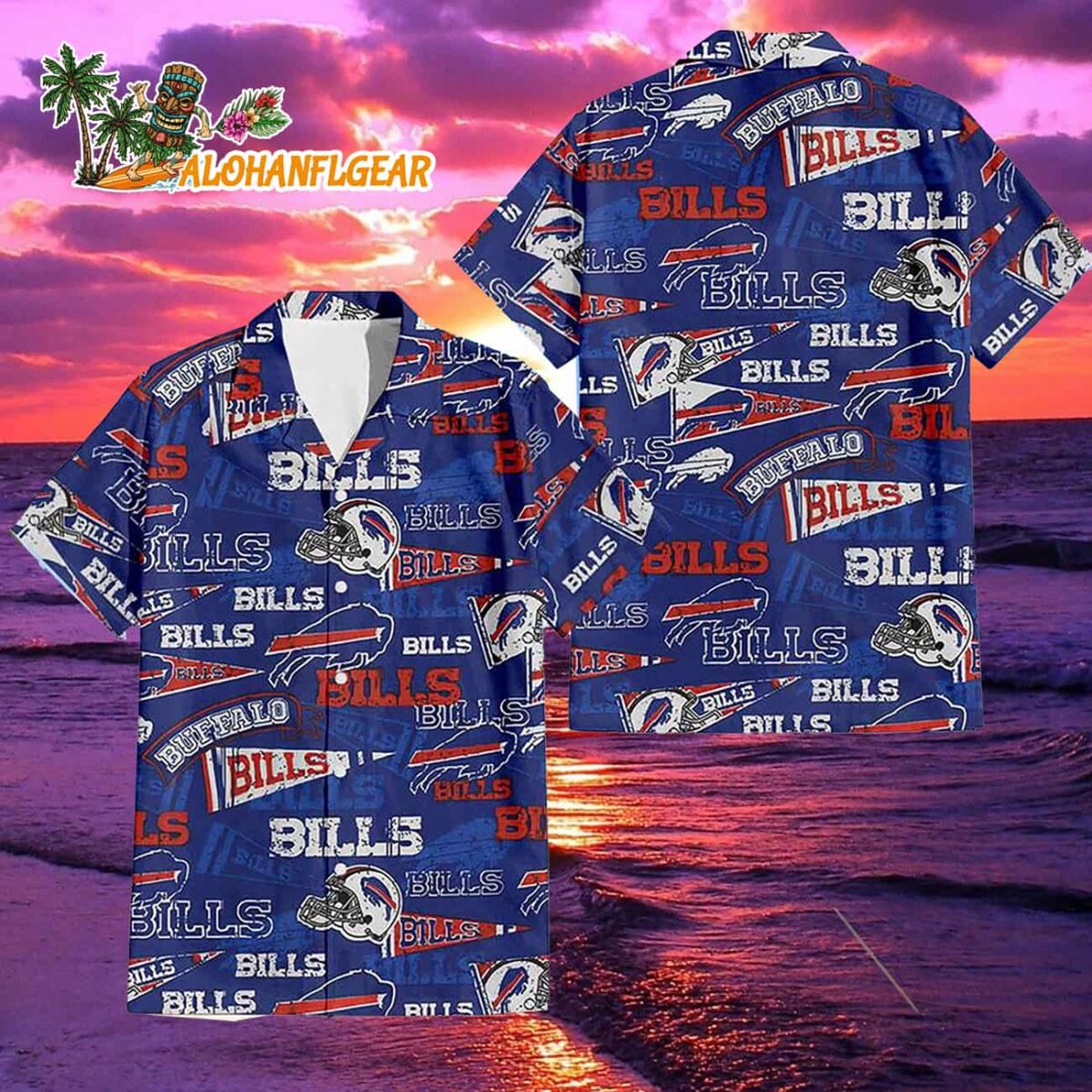 Buffalo Bills Hawaiin Shirt Beach Shorts 2