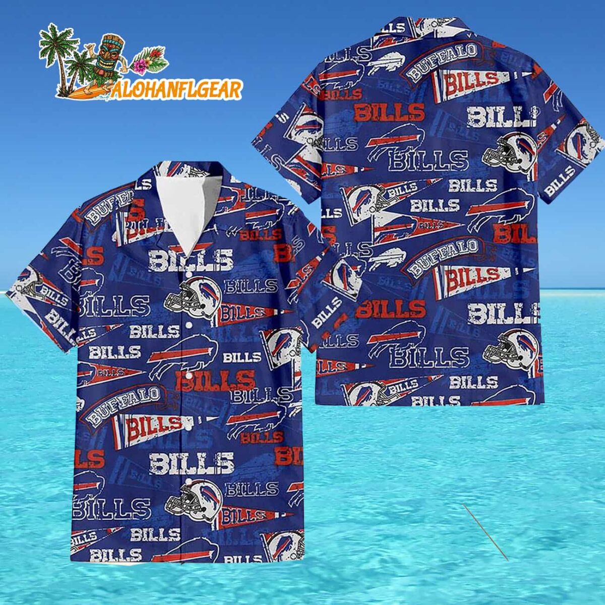 Buffalo Bills Hawaiin Shirt Beach Shorts 4