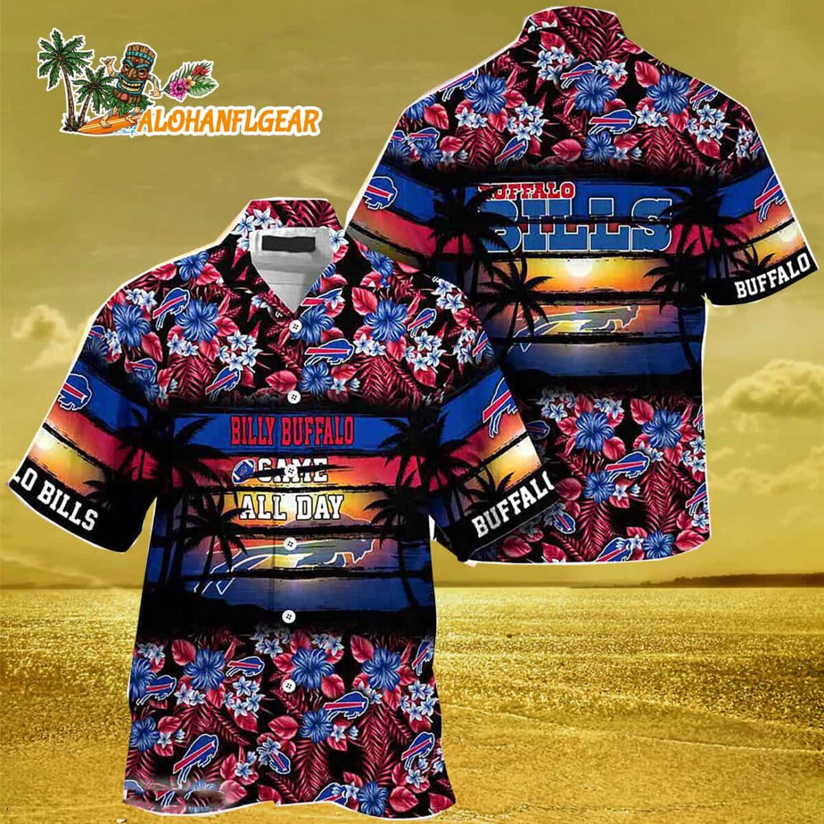 Buffalo Bills Summer Beach Hawaiian Shirt 3