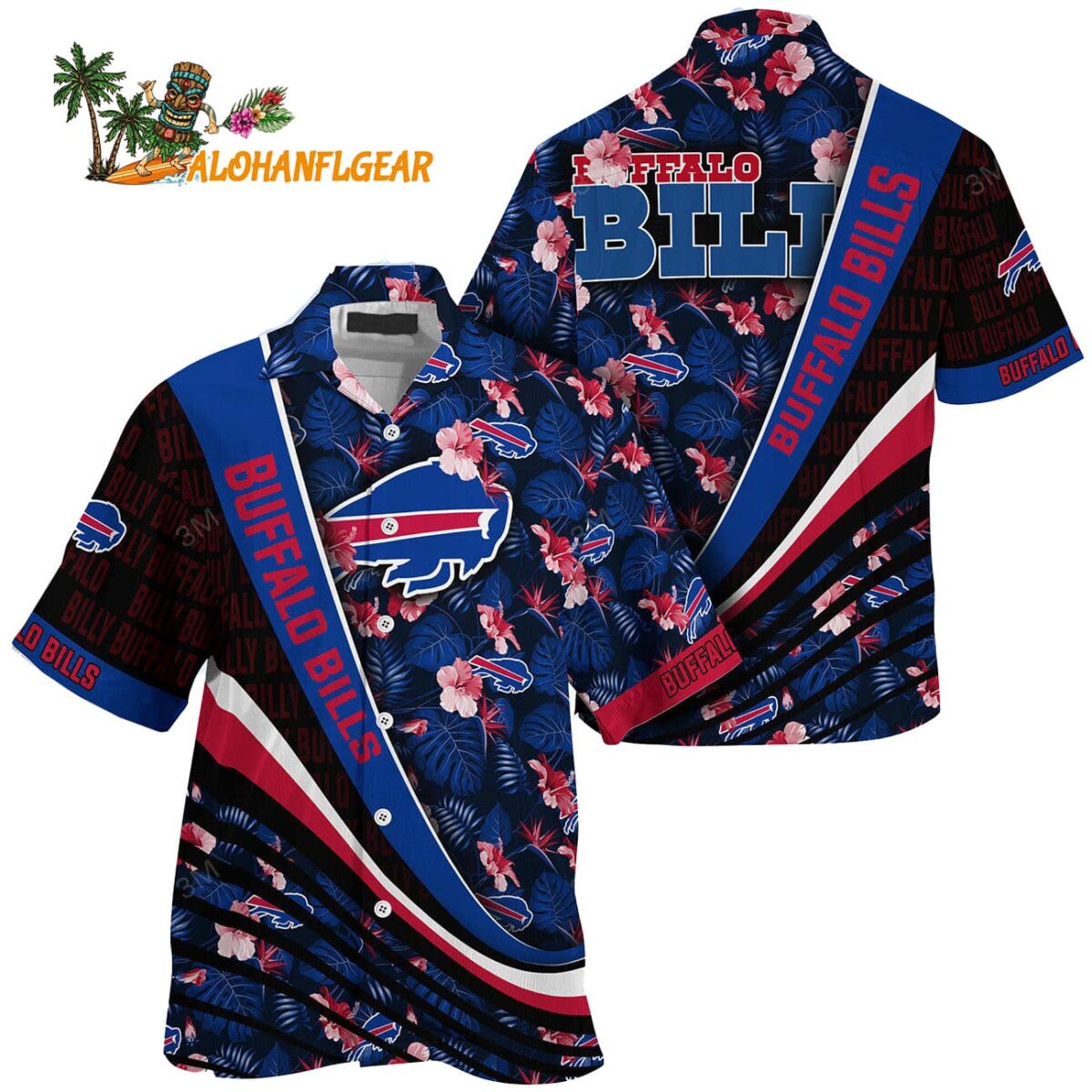 Buffalo Bills Summer Hawaii Shirt With Tropical Flower Pattern 1