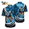 Carolina Panthers Halloween Horror Movie Characters Hawaiian Shirt 1