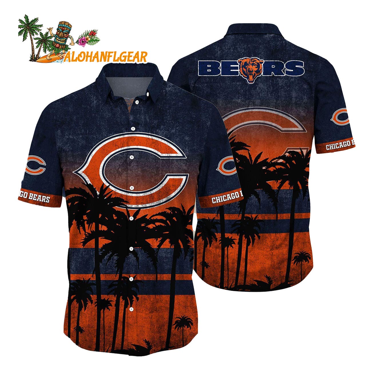 Chicago Bears Palm Tree Summer New Hawaiian Shirt Chicago Bears Palm Tree Summer New Hawaiian Shirt