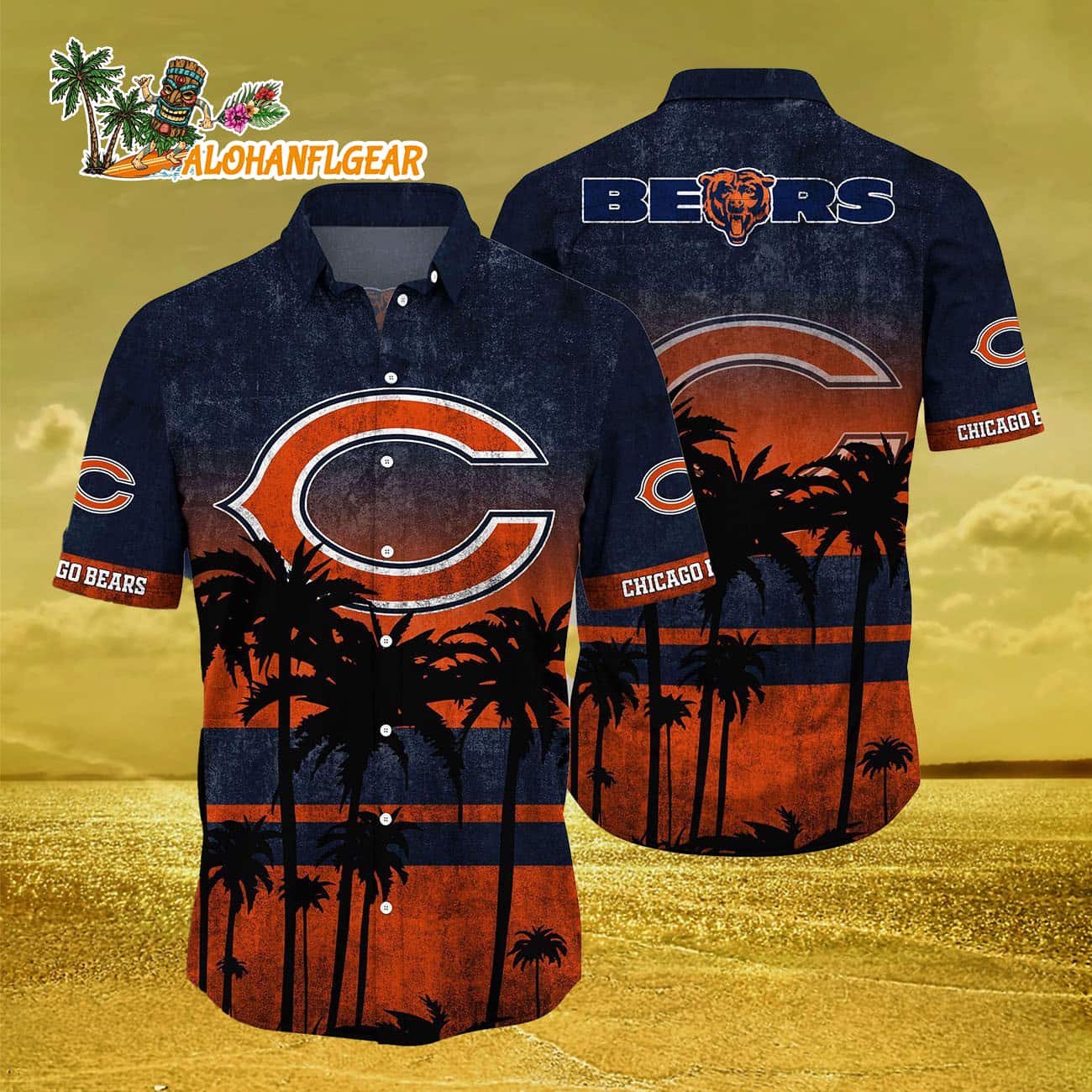 Chicago Bears Palm Tree Summer New Hawaiian Shirt Chicago Bears Palm Tree Summer New Hawaiian Shirt