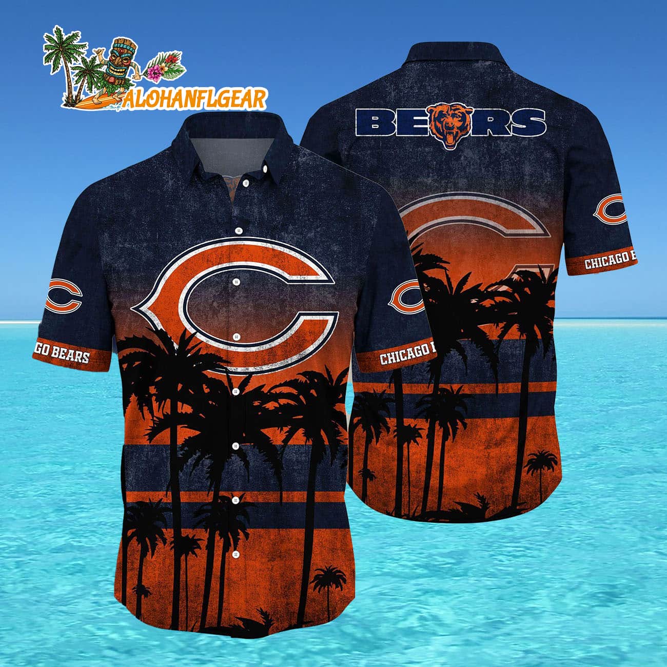 Chicago Bears Palm Tree Summer New Hawaiian Shirt Chicago Bears Palm Tree Summer New Hawaiian Shirt