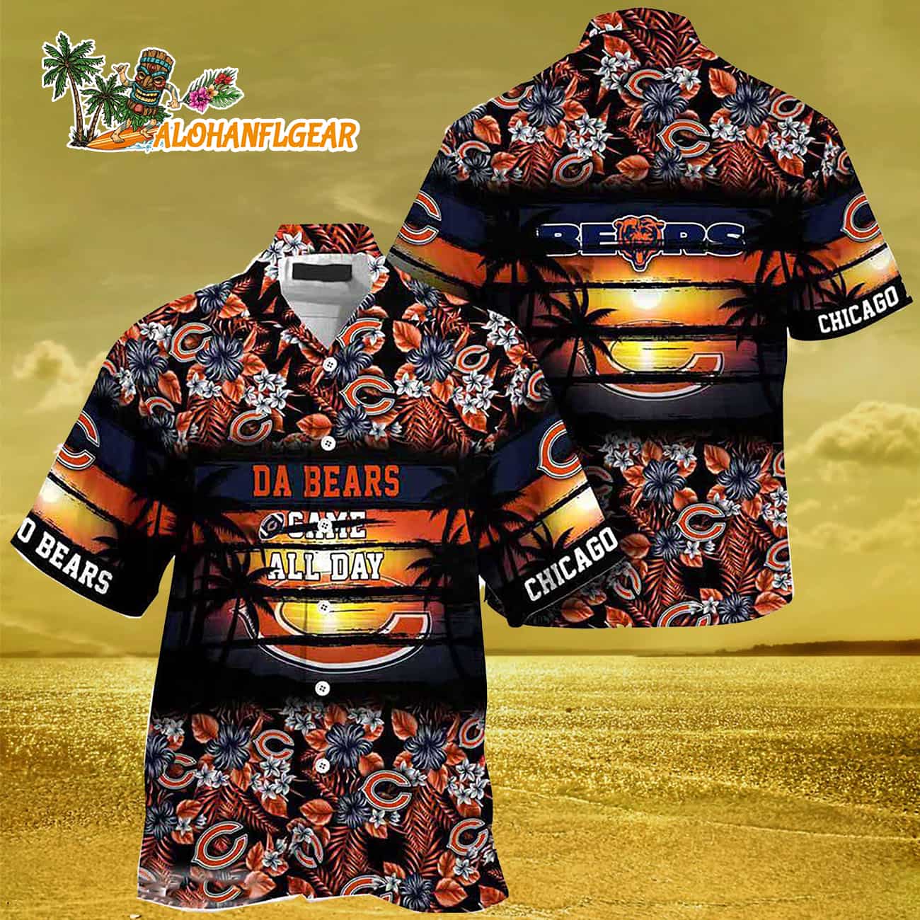 Chicago Bears Summer Beach Hawaiian Shirt Chicago Bears Summer Beach Hawaiian Shirt