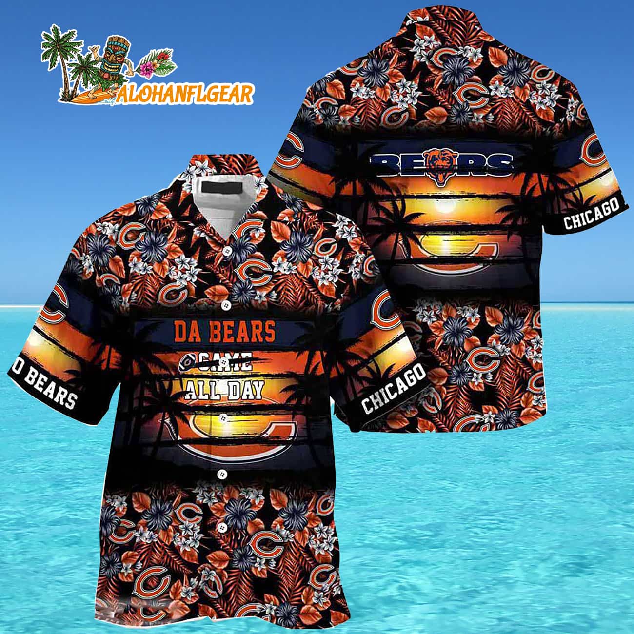 Chicago Bears Summer Beach Hawaiian Shirt Chicago Bears Summer Beach Hawaiian Shirt
