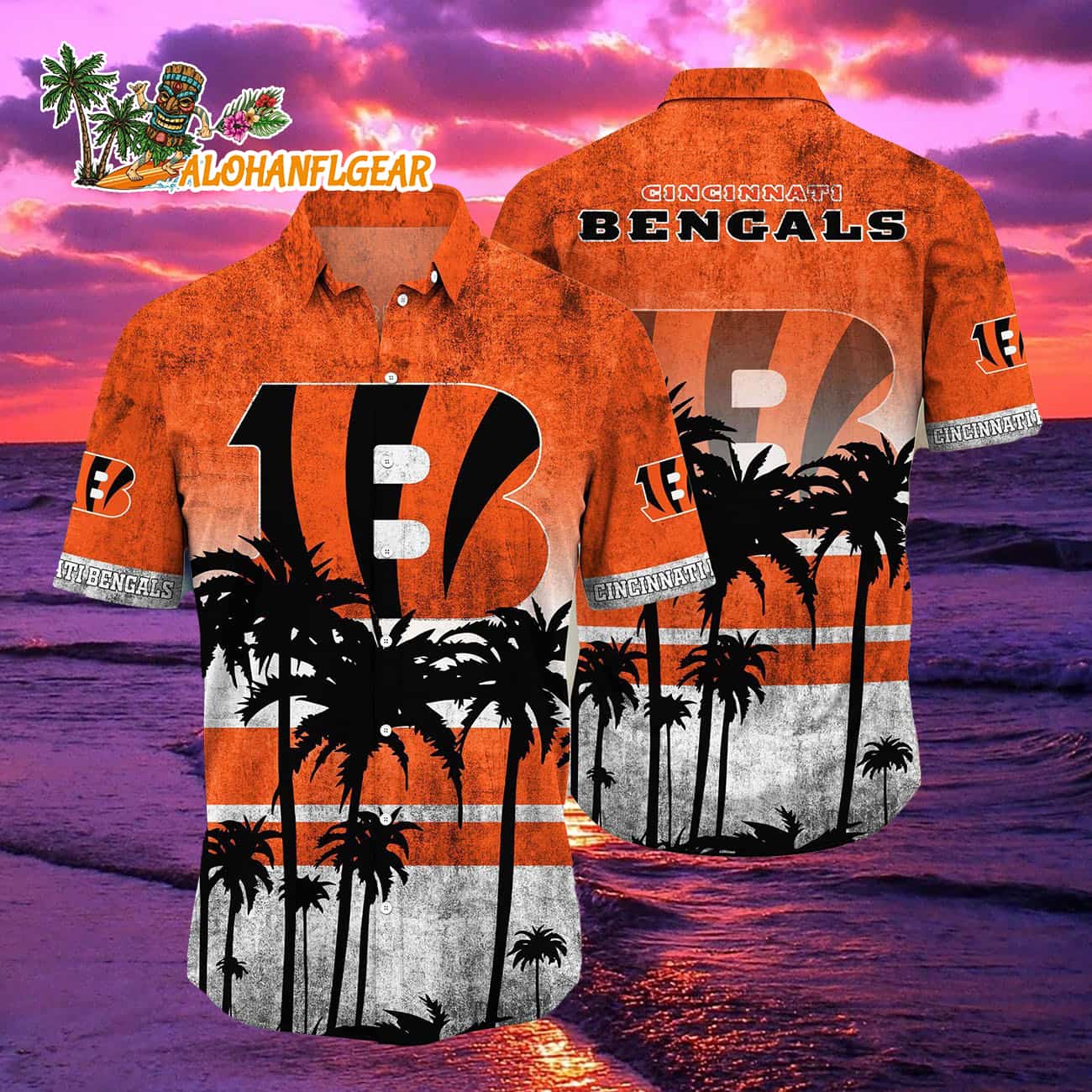 Cincinnati Bengals Palm Tree Summer New Hawaiian Shirt Cincinnati Bengals Palm Tree Summer New Hawaiian Shirt