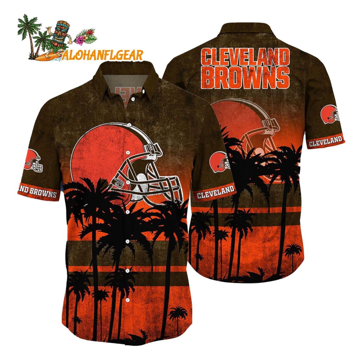 Cleveland Browns Palm Tree Summer New Hawaiian Shirt 1