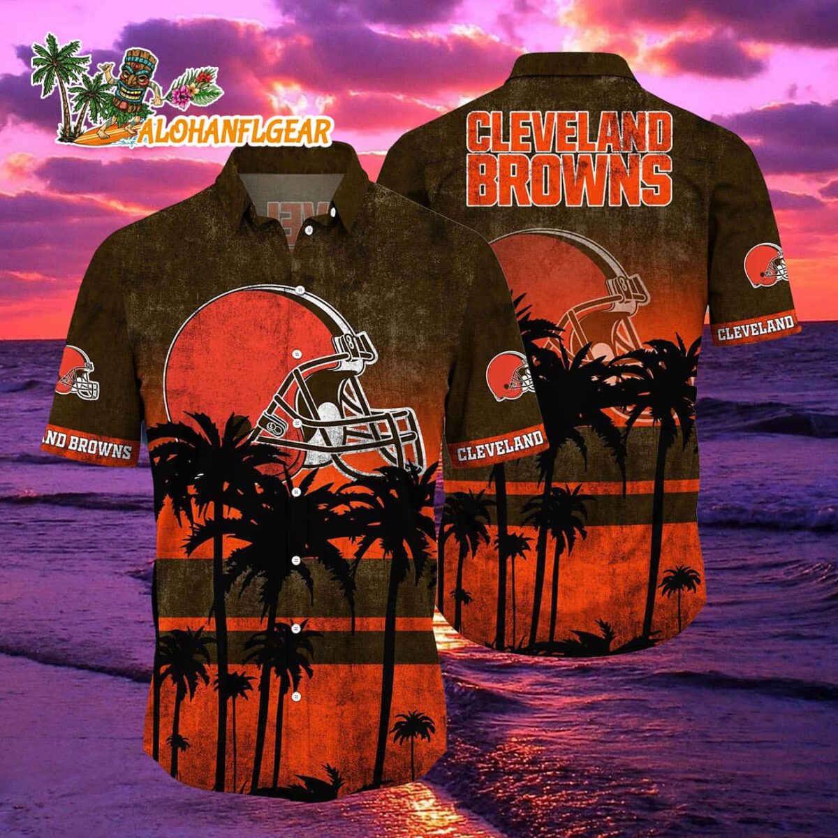 Cleveland Browns Palm Tree Summer New Hawaiian Shirt 2