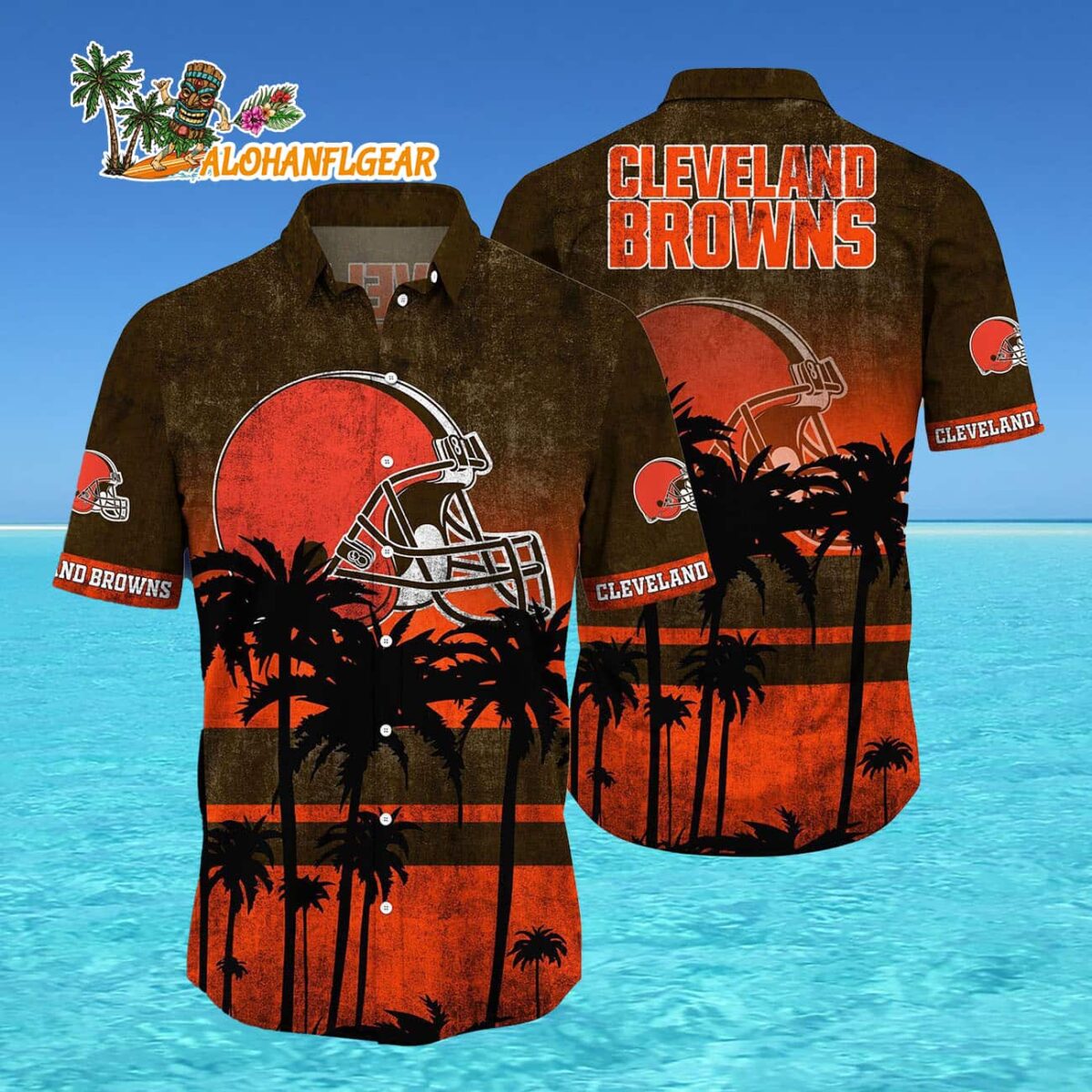 Cleveland Browns Palm Tree Summer New Hawaiian Shirt 4