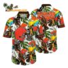 Cleveland Browns Parrots Tropical Flower Hawaiian Shirt 1