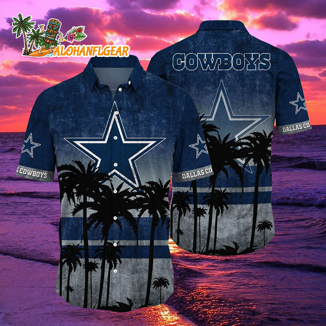 Dallas Cowboys Palm Tree Summer New Hawaiian Shirt Dallas Cowboys Palm Tree Summer New Hawaiian Shirt