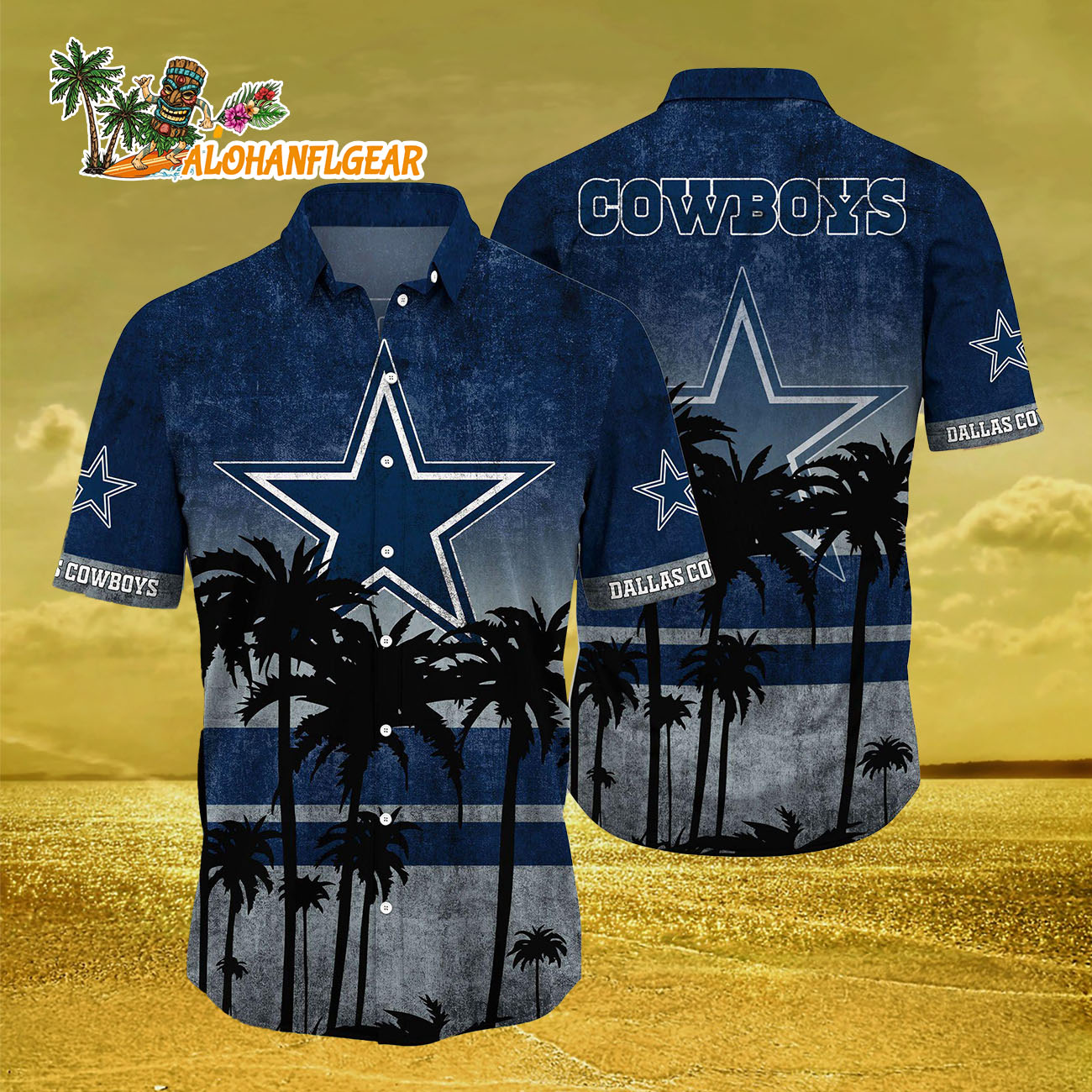 Dallas Cowboys Palm Tree Summer New Hawaiian Shirt Dallas Cowboys Palm Tree Summer New Hawaiian Shirt
