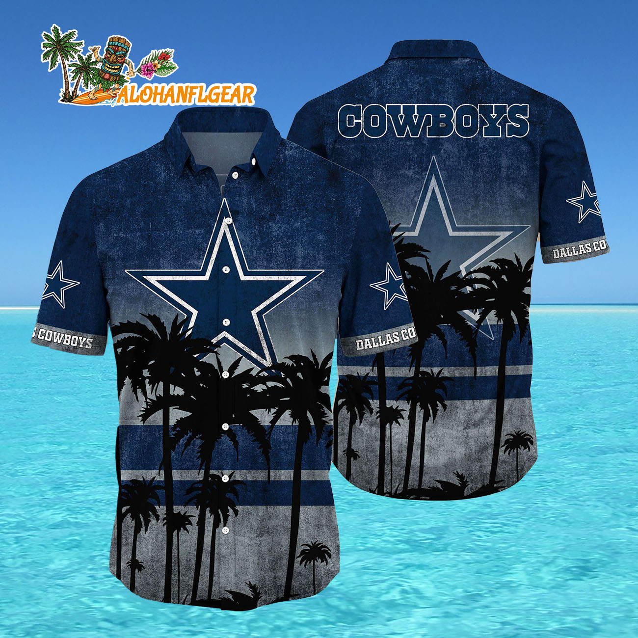Dallas Cowboys Palm Tree Summer New Hawaiian Shirt Dallas Cowboys Palm Tree Summer New Hawaiian Shirt