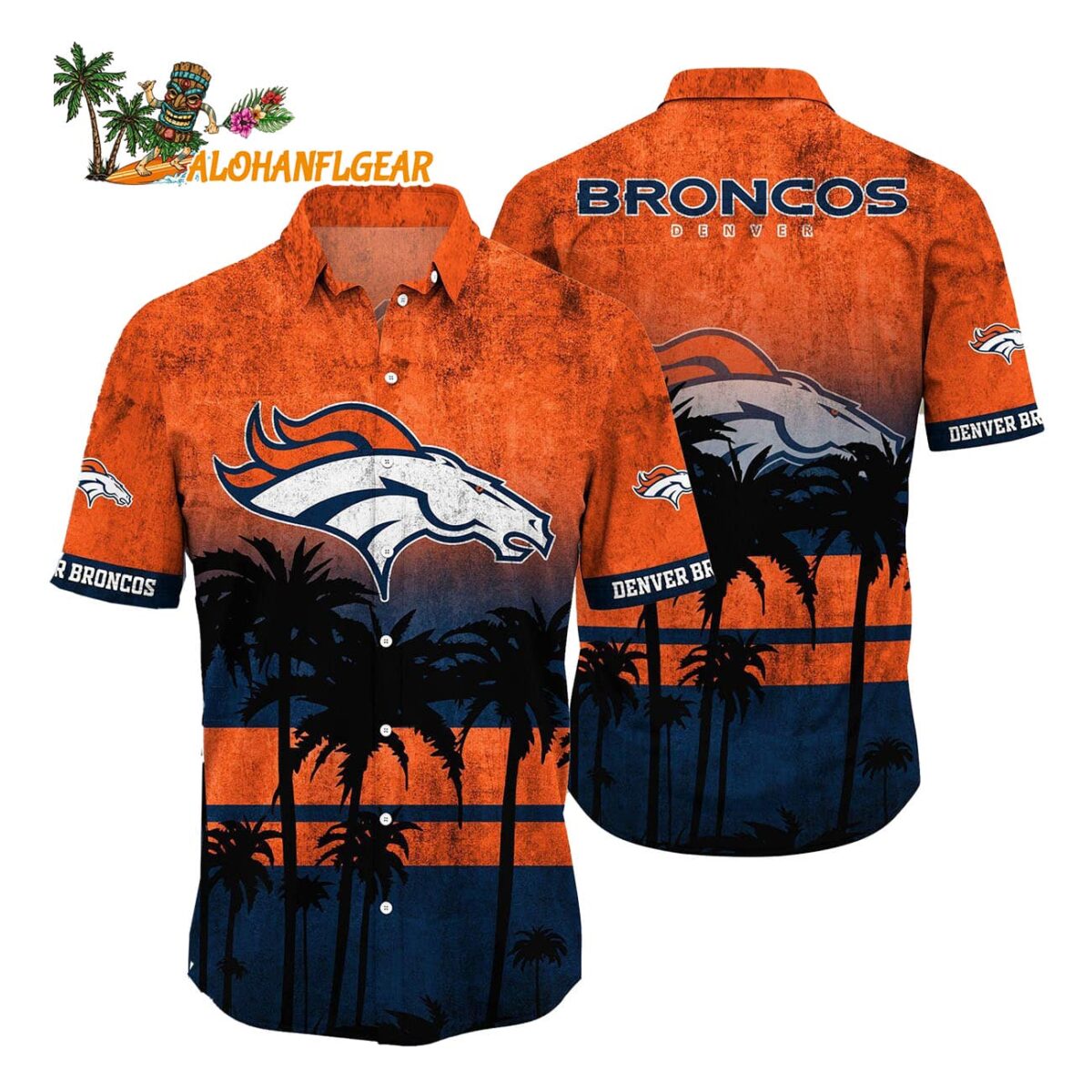 Denver Broncos Palm Tree Summer New Hawaiian Shirt 1