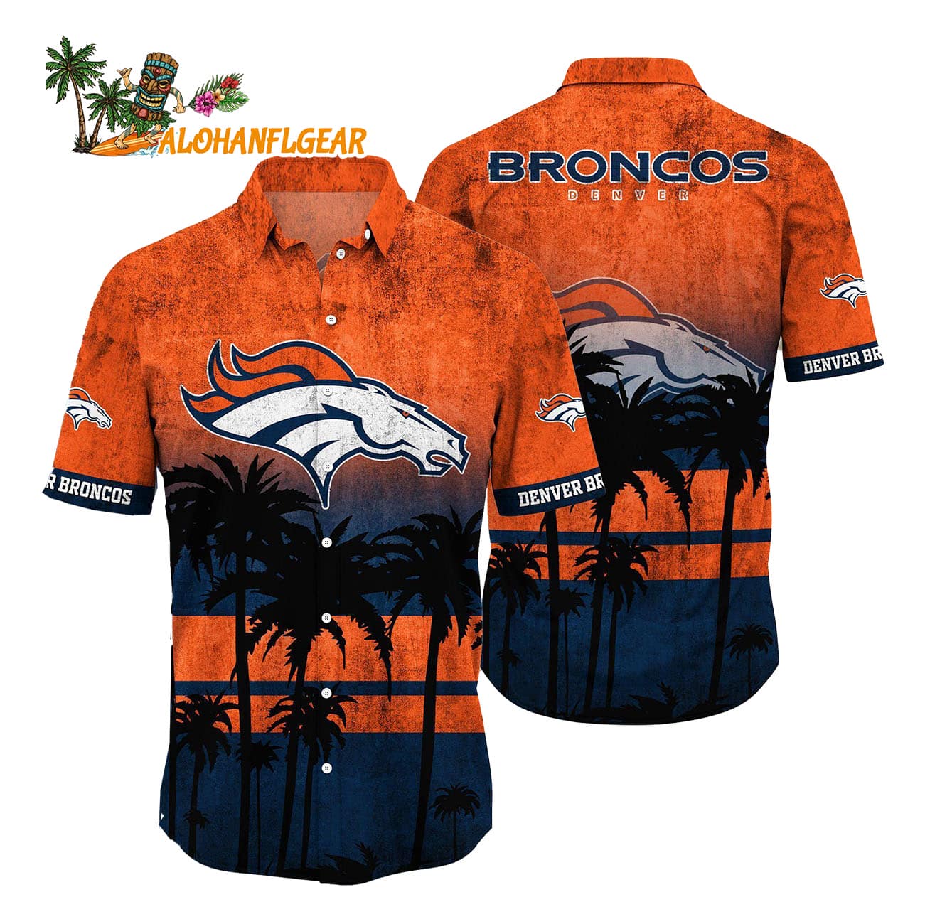 Denver Broncos Palm Tree Summer New Hawaiian Shirt Denver Broncos Palm Tree Summer New Hawaiian Shirt