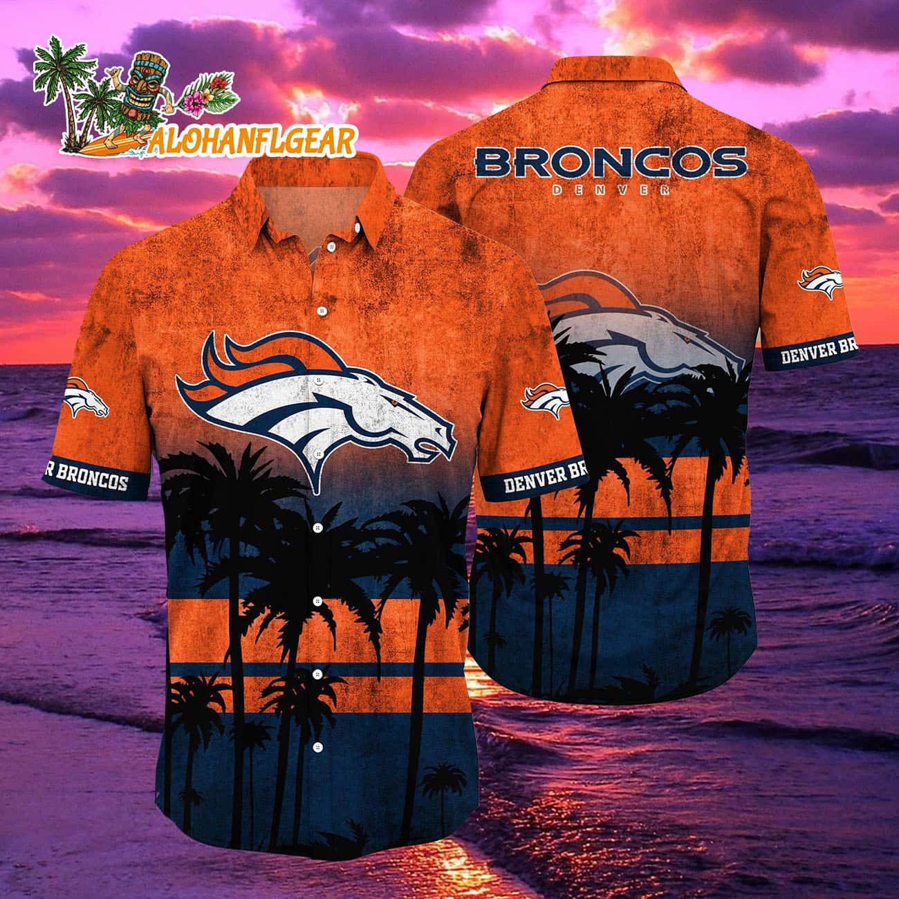 Denver Broncos Palm Tree Summer New Hawaiian Shirt Denver Broncos Palm Tree Summer New Hawaiian Shirt