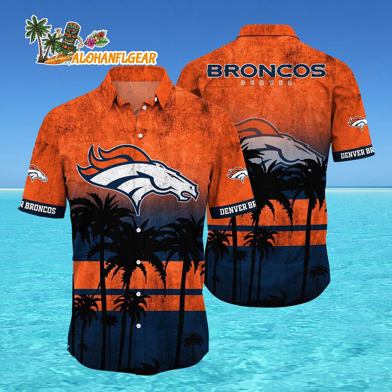 Denver Broncos Palm Tree Summer New Hawaiian Shirt Denver Broncos Palm Tree Summer New Hawaiian Shirt