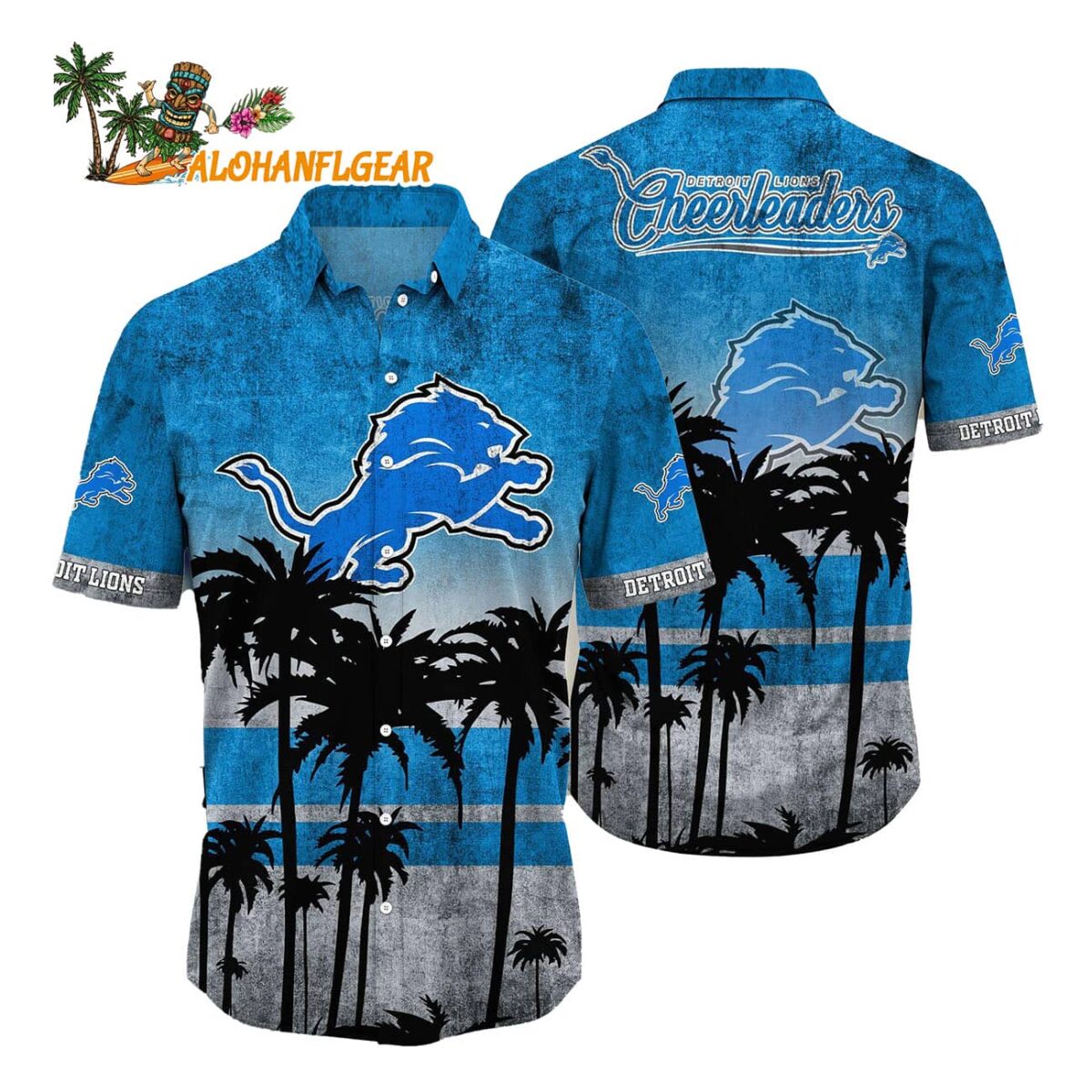 Detroit Lions Palm Tree Summer New Hawaiian Shirt 1