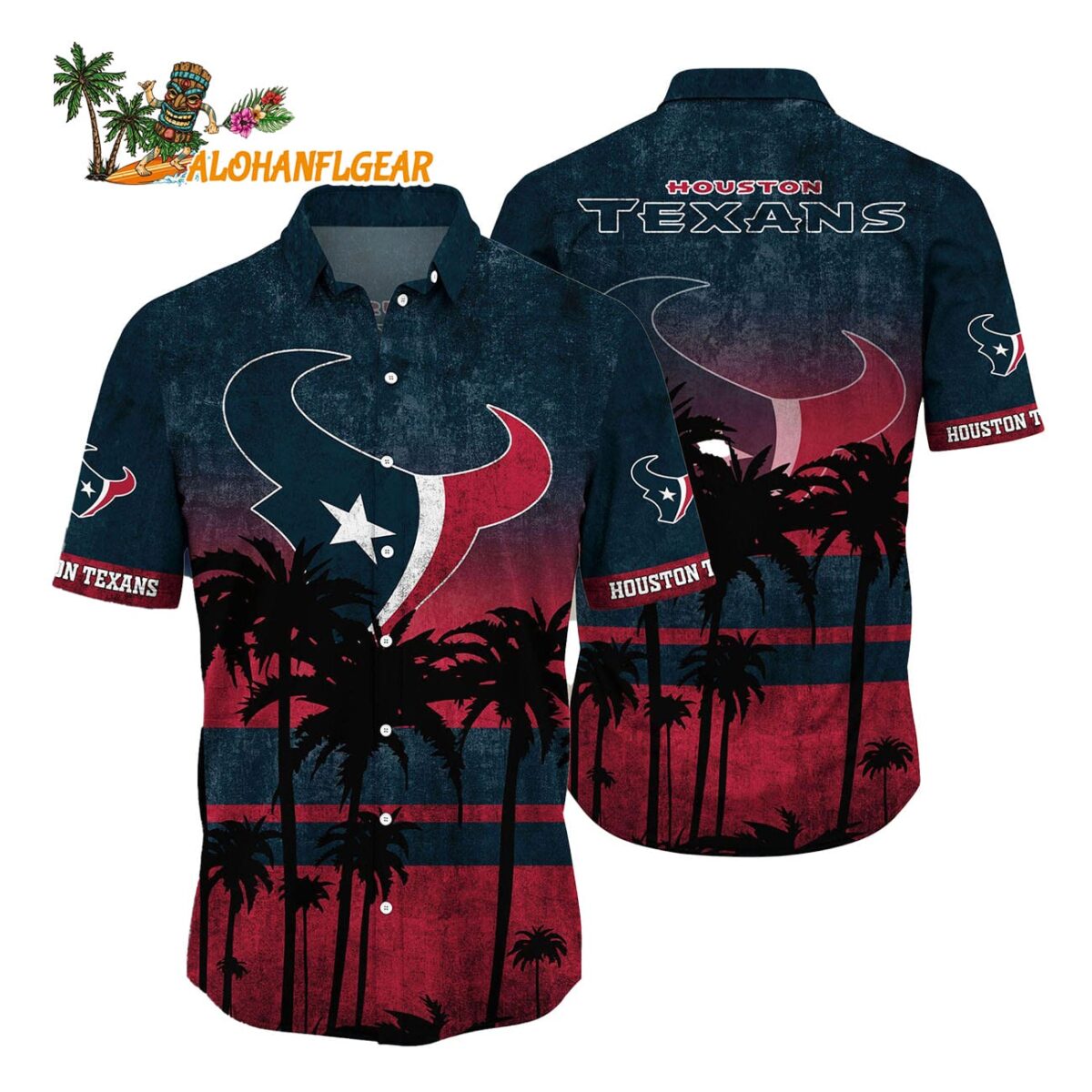 Houston Texans Palm Tree Summer New Hawaiian Shirt 1
