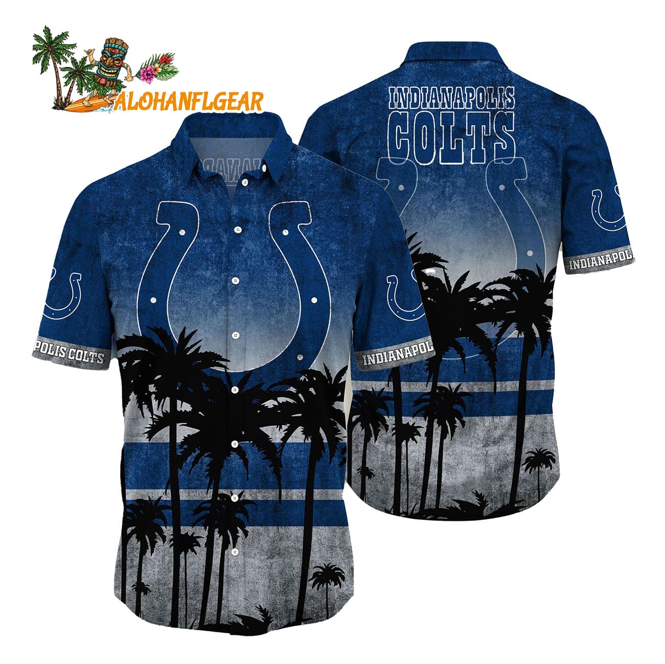 Indianapolis Colts Palm Tree Summer New Hawaiian Shirt Indianapolis Colts Palm Tree Summer New Hawaiian Shirt