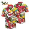 Kansas City Chiefs Parrots Tropical Flower Hawaiian Shirt 1