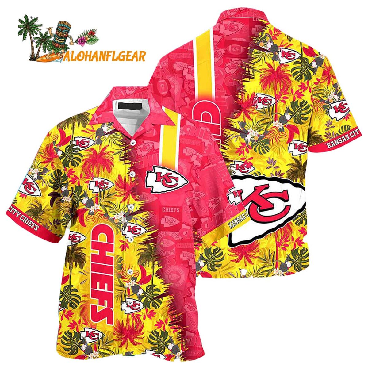 Kansas City Chiefs Summer Button Up New Design Hawaiian Shirt 1