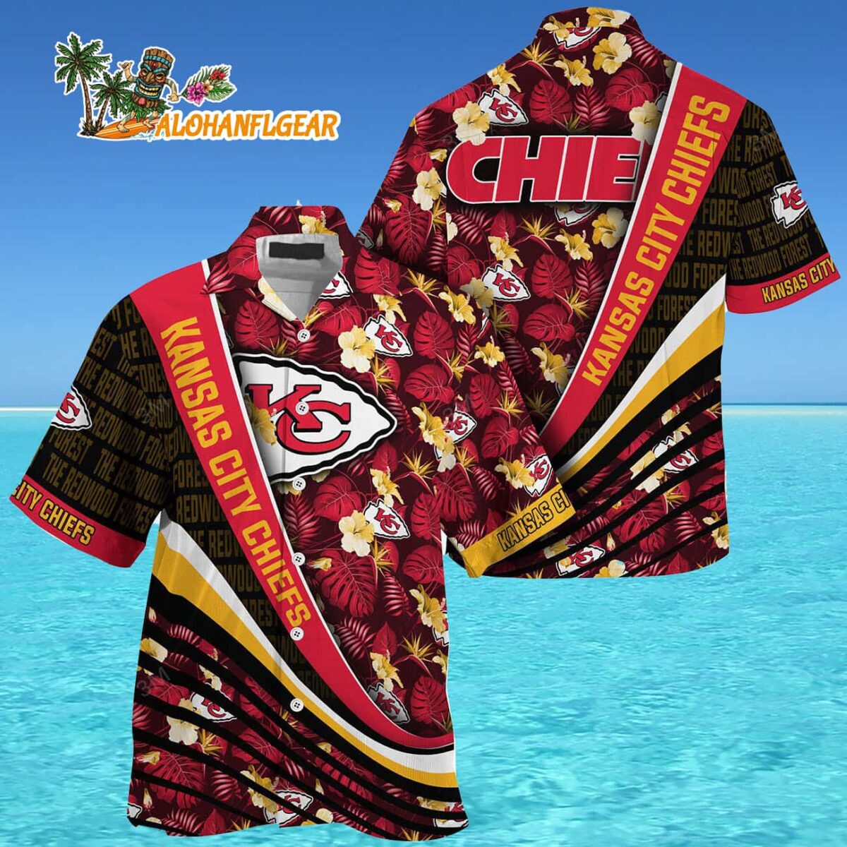 Kansas City Chiefs Summer Hawaii Shirt With Tropical Flower Pattern 4