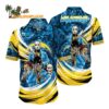 Los Angeles Chargers Halloween Horror Movie Characters Hawaiian Shirt 1