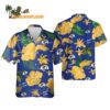 Los Angeles Rams Color Hibiscus Button Up Hawaiian Shirt 1