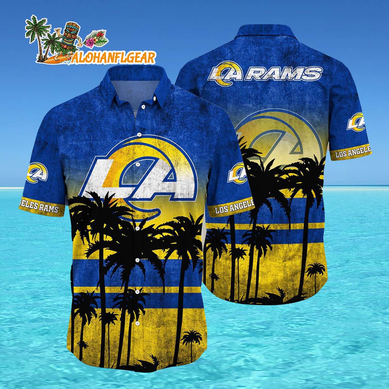 Los Angeles Rams Palm Tree Summer New Hawaiian Shirt Los Angeles Rams Palm Tree Summer New Hawaiian Shirt