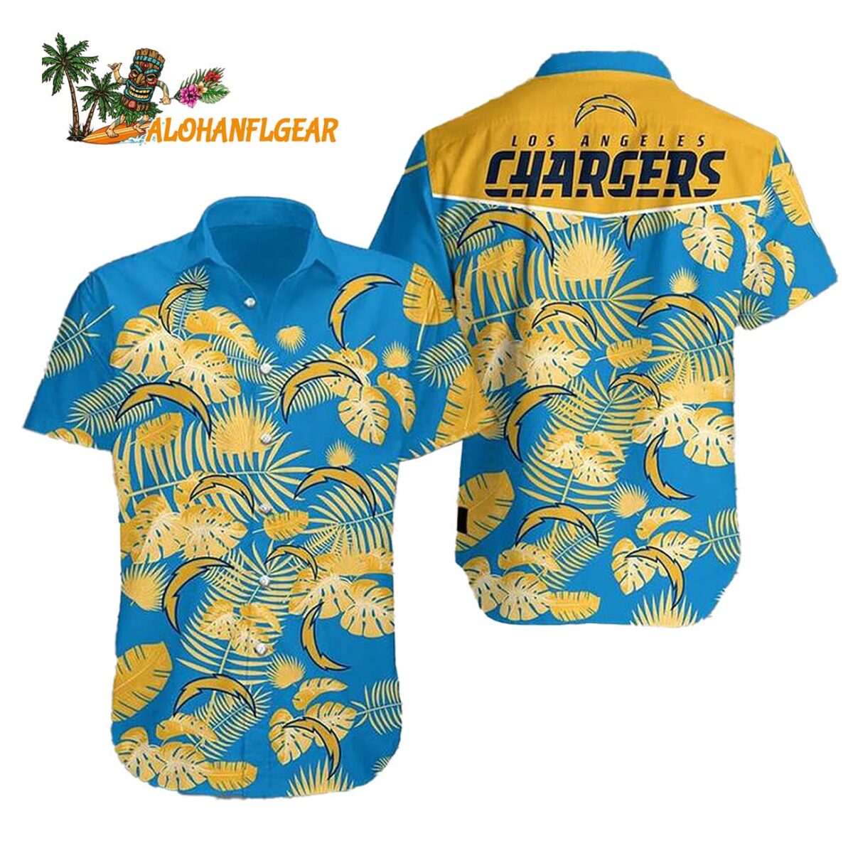 Los angeles chargers Hawaiian Beach Shirt 1