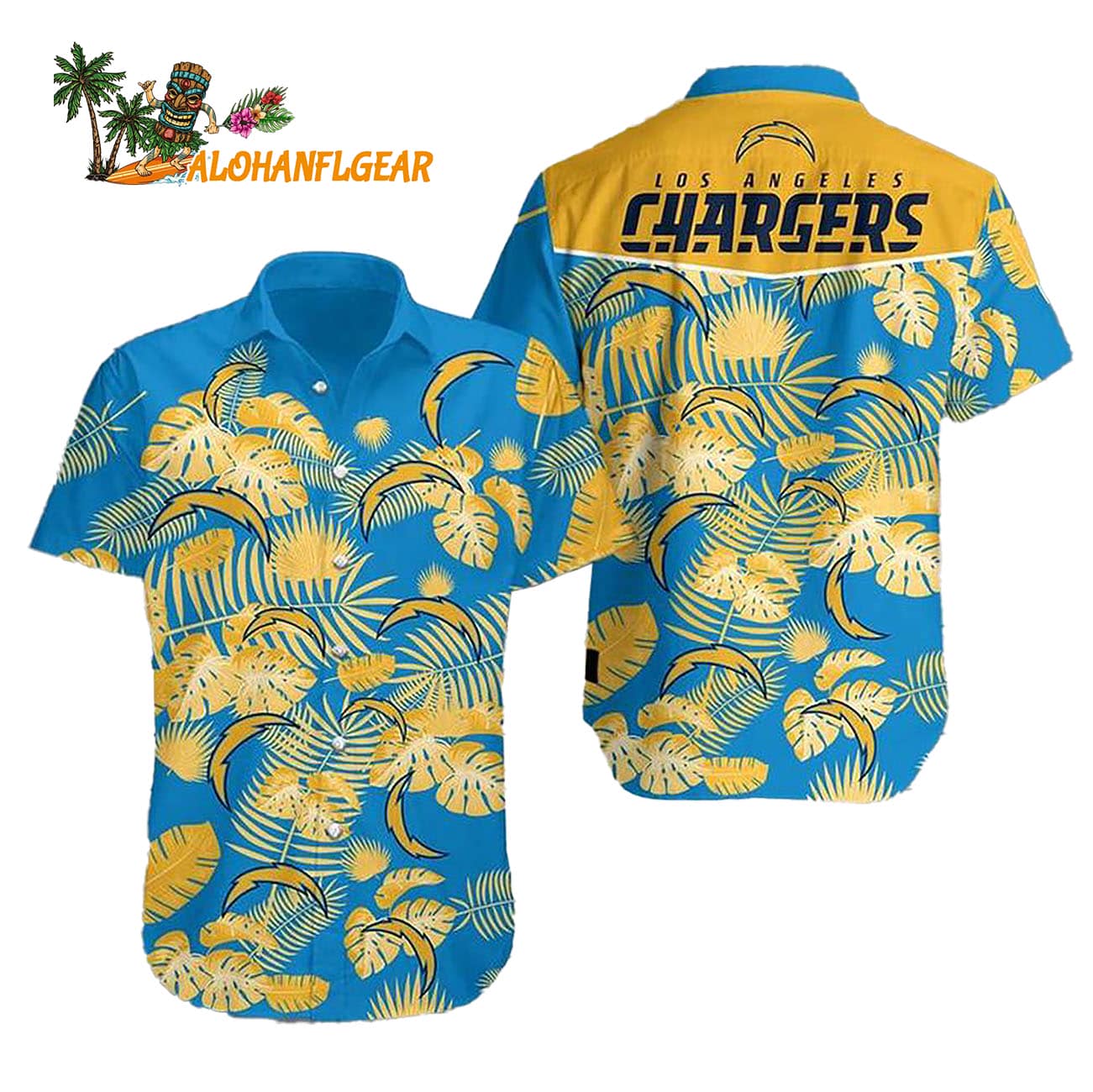 Los angeles chargers Hawaiian Beach Shirt Los angeles chargers Hawaiian Beach Shirt
