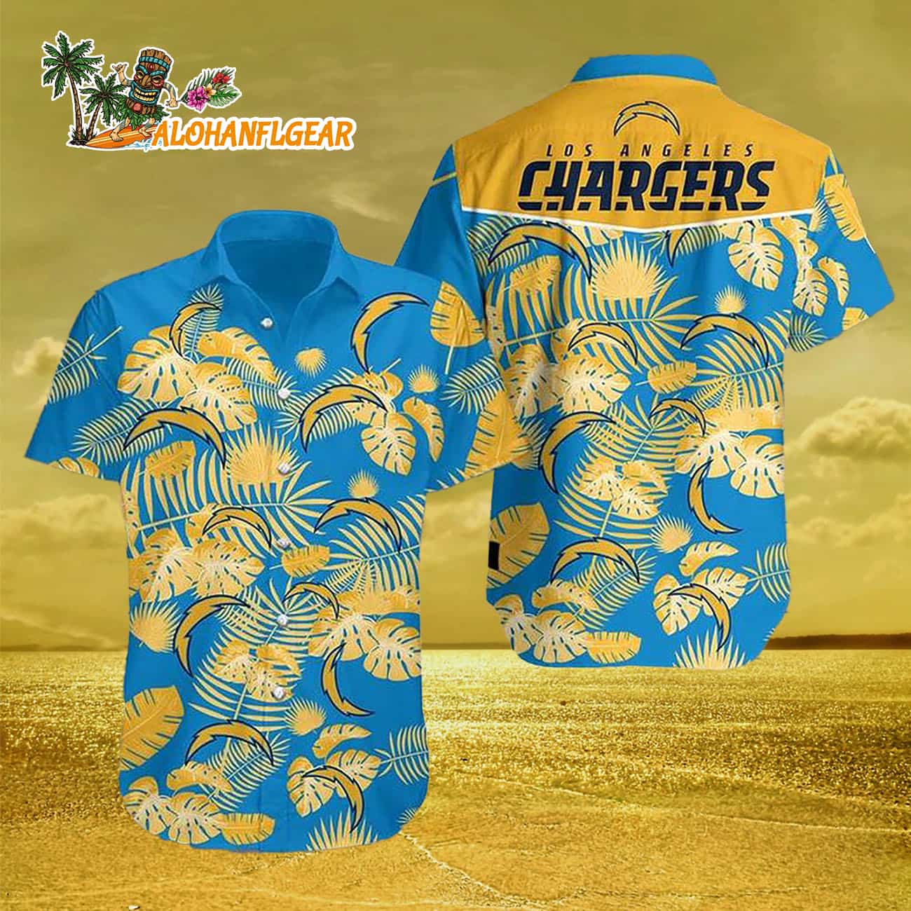 Los angeles chargers Hawaiian Beach Shirt Los angeles chargers Hawaiian Beach Shirt