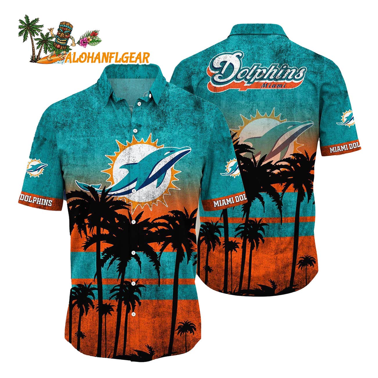 Miami Dolphins Palm Tree Summer New Hawaiian Shirt Miami Dolphins Palm Tree Summer New Hawaiian Shirt