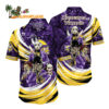 Minnesota Vikings Halloween Horror Movie Characters Hawaiian Shirt 1