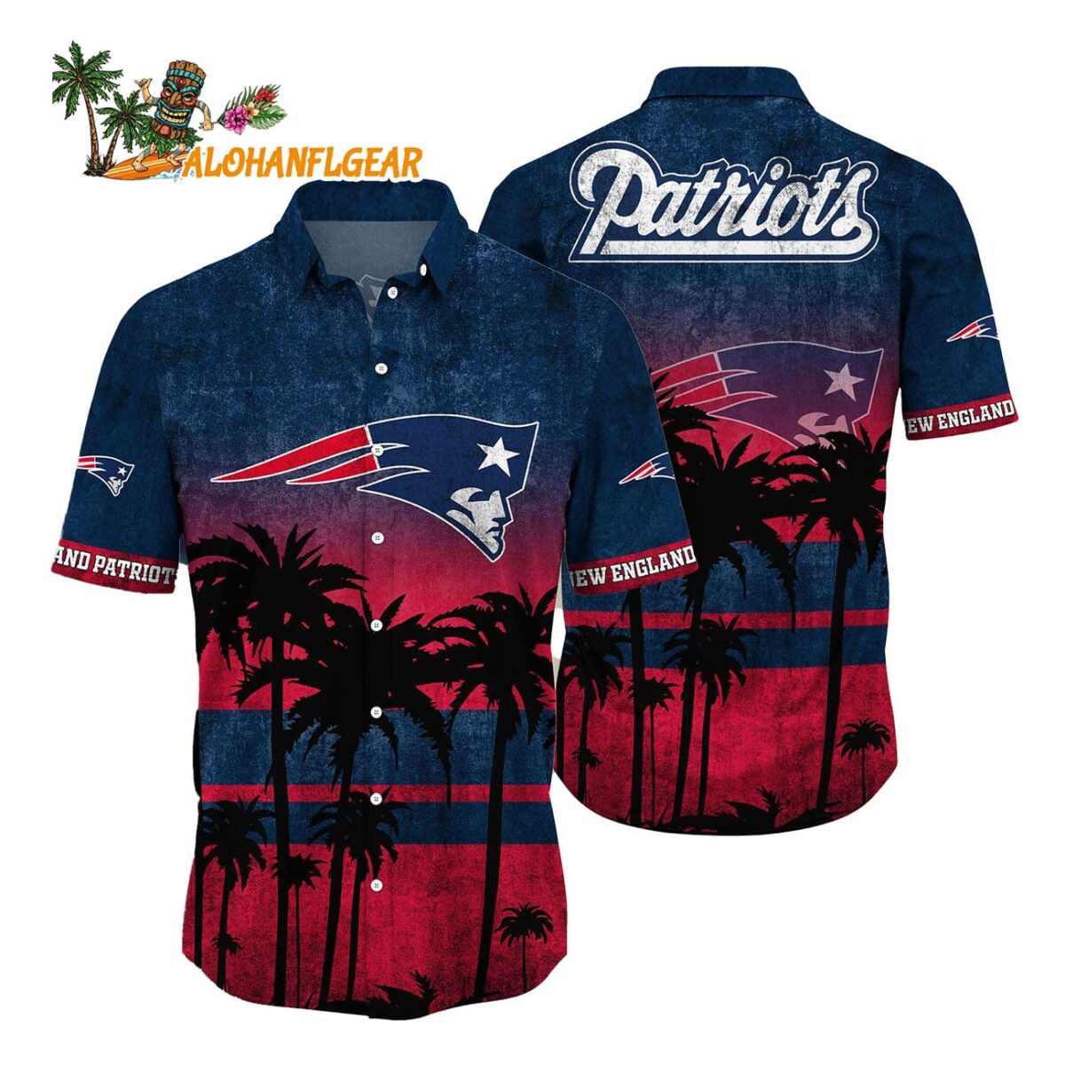 New England Patriots Palm Tree Summer New Hawaiian Shirt 1