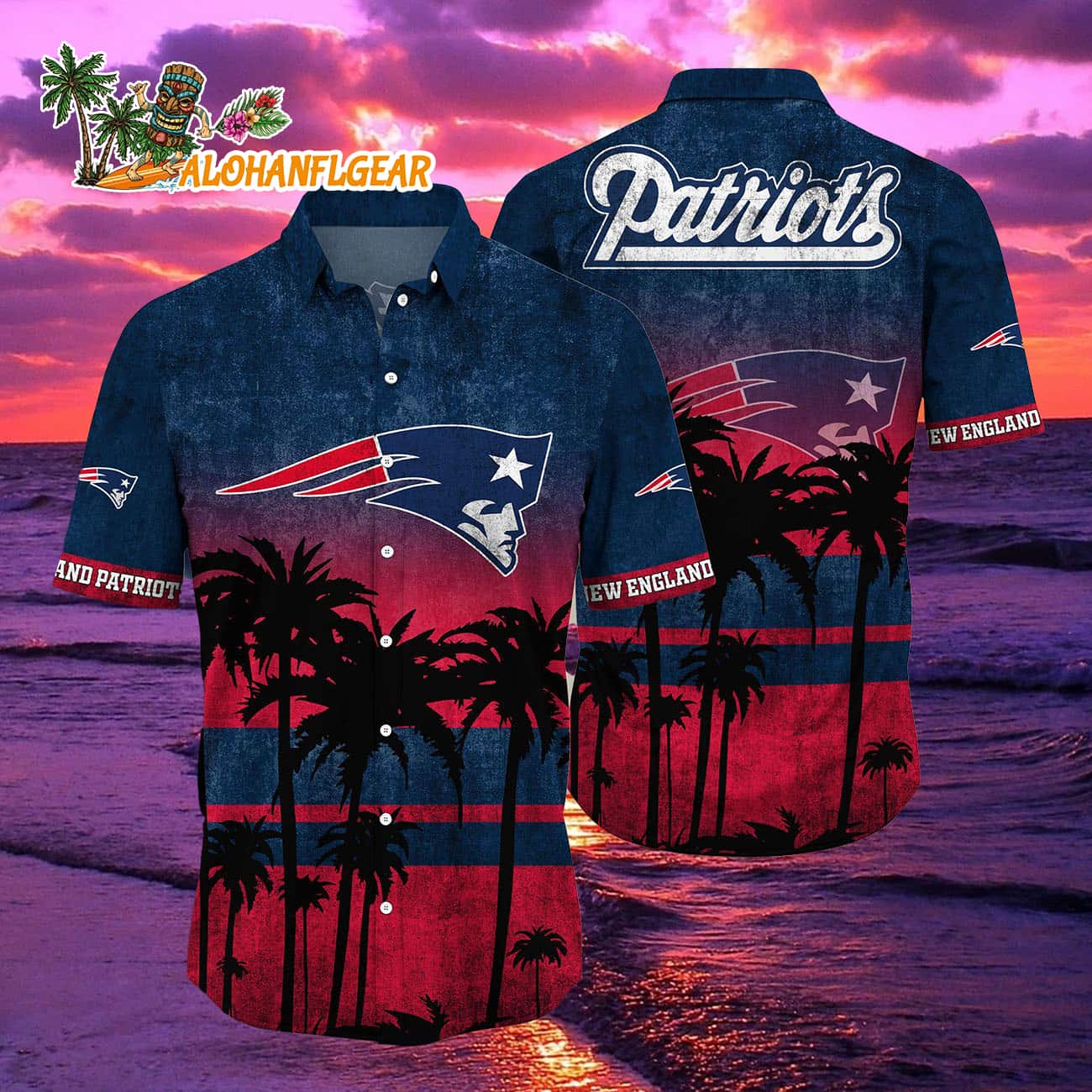 New England Patriots Palm Tree Summer New Hawaiian Shirt New England Patriots Palm Tree Summer New Hawaiian Shirt