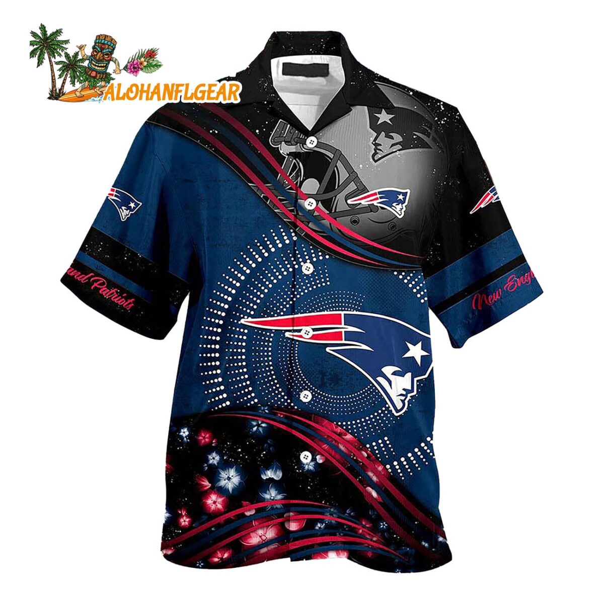 New England Patriots Summer Button Up New Design Hawaiian Shirt 1