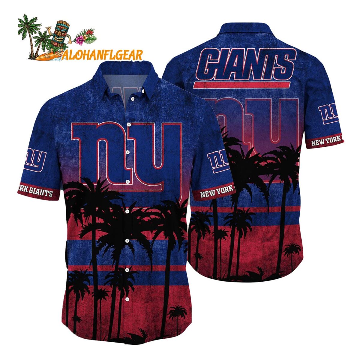 New York Giants Palm Tree Summer New Hawaiian Shirt 1