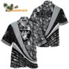 Oakland Raiders Summer Hawaii Shirt With Tropical Flower Pattern 1