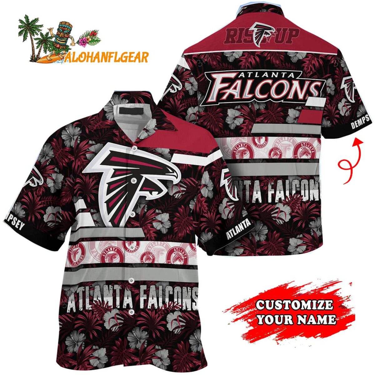 Personalized Atlanta Falcons Flower Summer Limited Hawaiian Shirt 1