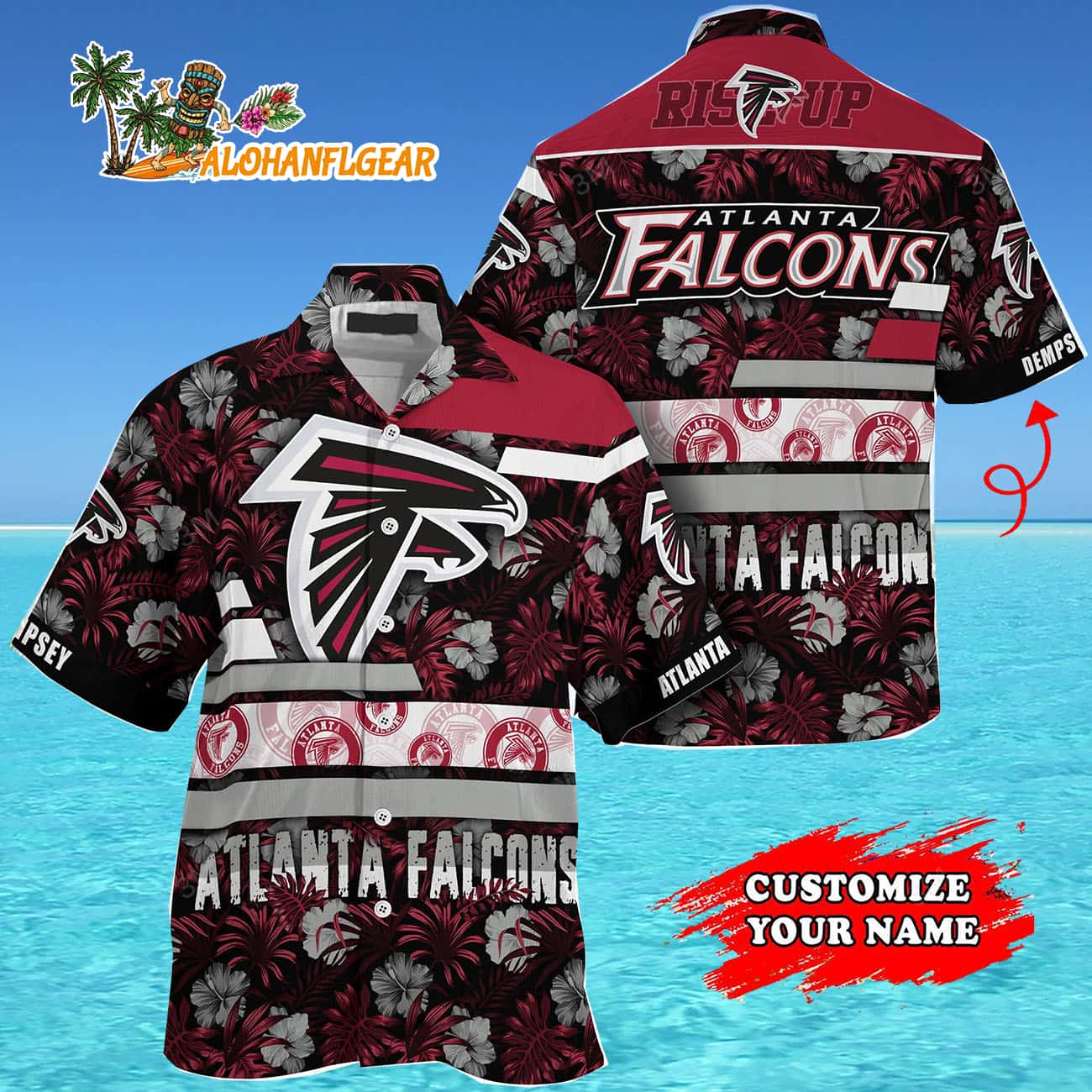 Personalized Atlanta Falcons Flower Summer Limited Hawaiian Shirt Personalized Atlanta Falcons Flower Summer Limited Hawaiian Shirt
