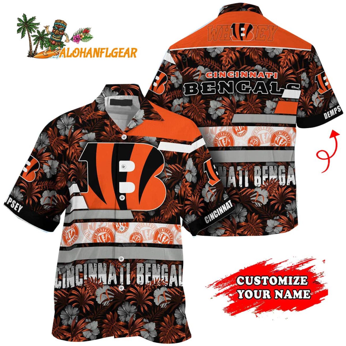 Personalized Cincinnati Bengals Flower Summer Limited Hawaiian Shirt 1