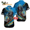 Personalized Personalized Los Angeles Chargers Special Halloween Skull Hawaiian Shirt 1